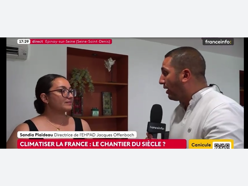 Canicule - L'Ehpad Jacques Offenbach en direct sur France Info TV🎥