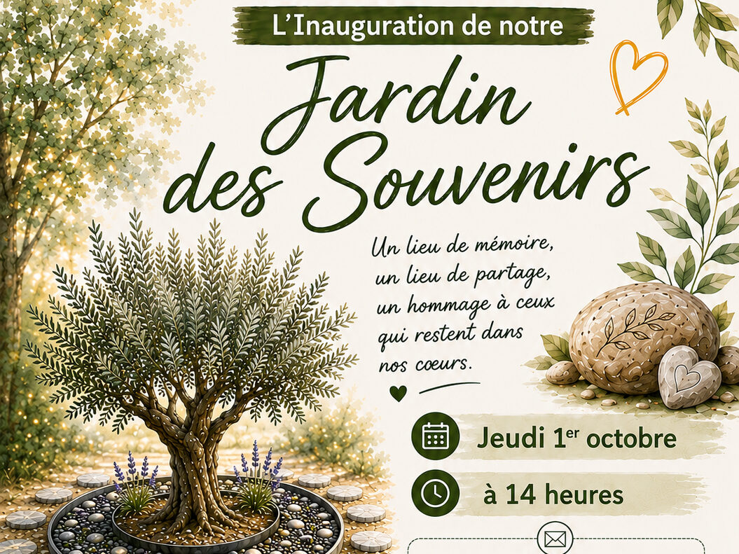 Inauguration du Jardin des Souvenirs